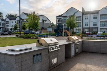 Bbq grilling area